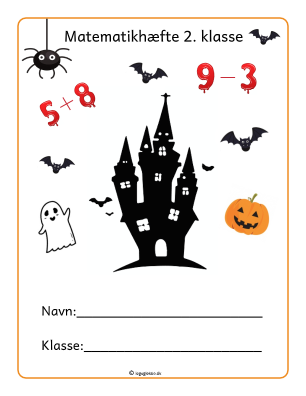 Halloween opgaver til matematik 1., 2. og 3. klasse