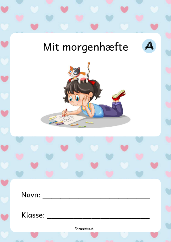 Morgenhæfte til 0. klasse med sjove og farverige opgaver.