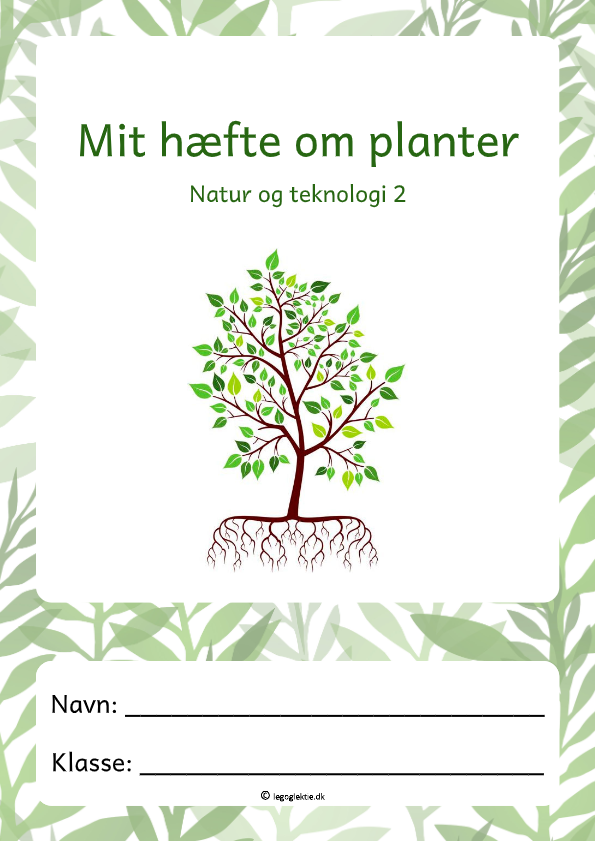 Hæfte om planter til natur og teknologi 4. - 5. klasse.