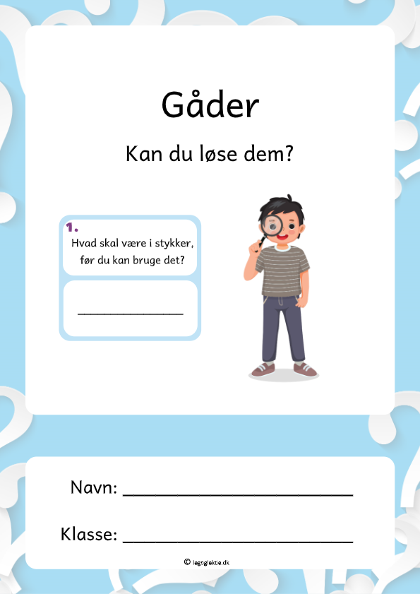 Gåder til børn.
