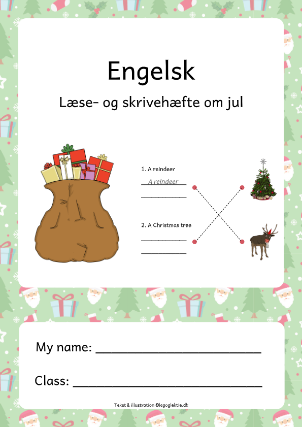 Engelskopgaver med læse- og skrivehæfte til 3. - 4. klasse.