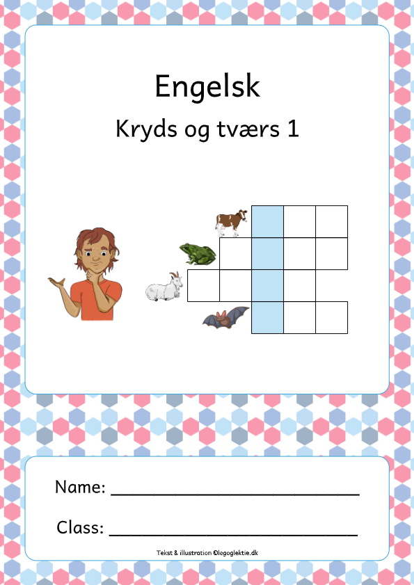 Kryds og tværs til engelsk 1. - 3. klasse.