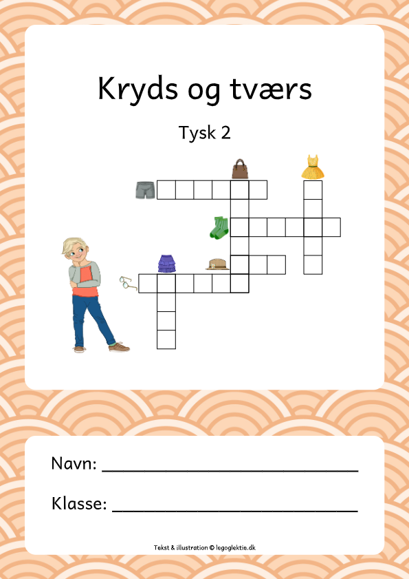 Kryds og tværs i tysk til 5. klasse, 6. klasse og 7. klasse.