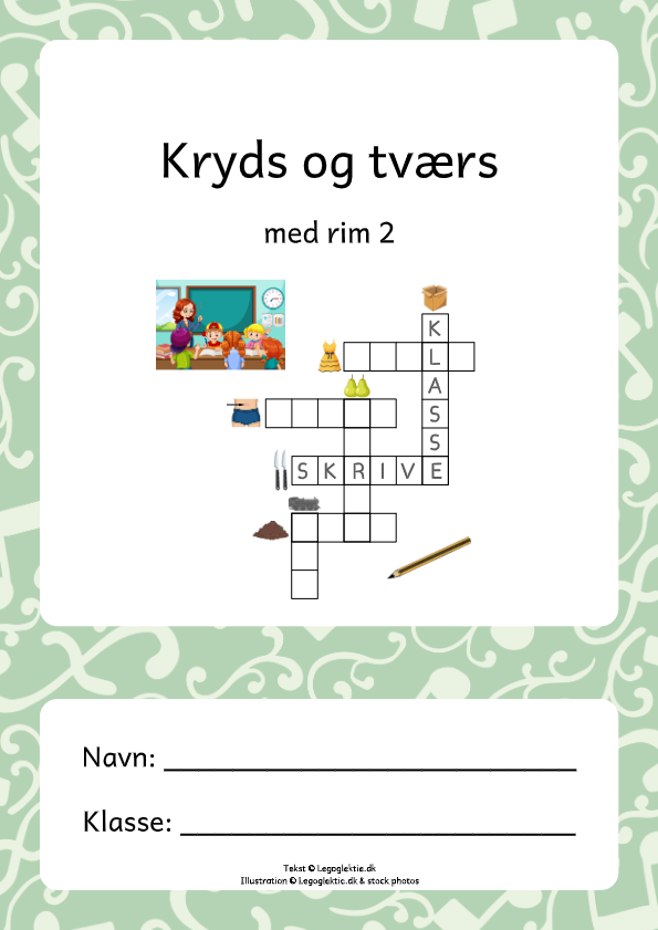 Kryds og tværs til børn med rim.