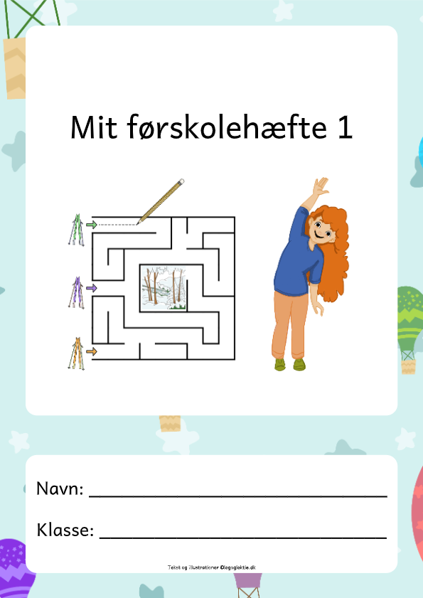 Førskolehæfte med temaet fritid. Førskole, 0. klasse, 1. klasse.