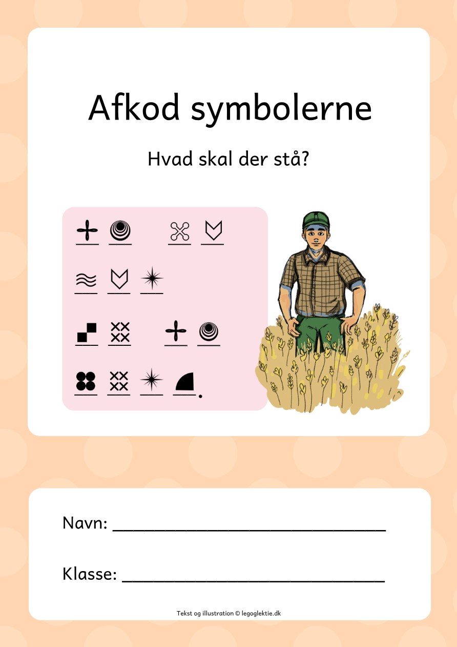 Afkod symbolerne – dansk 1.–2. klasse