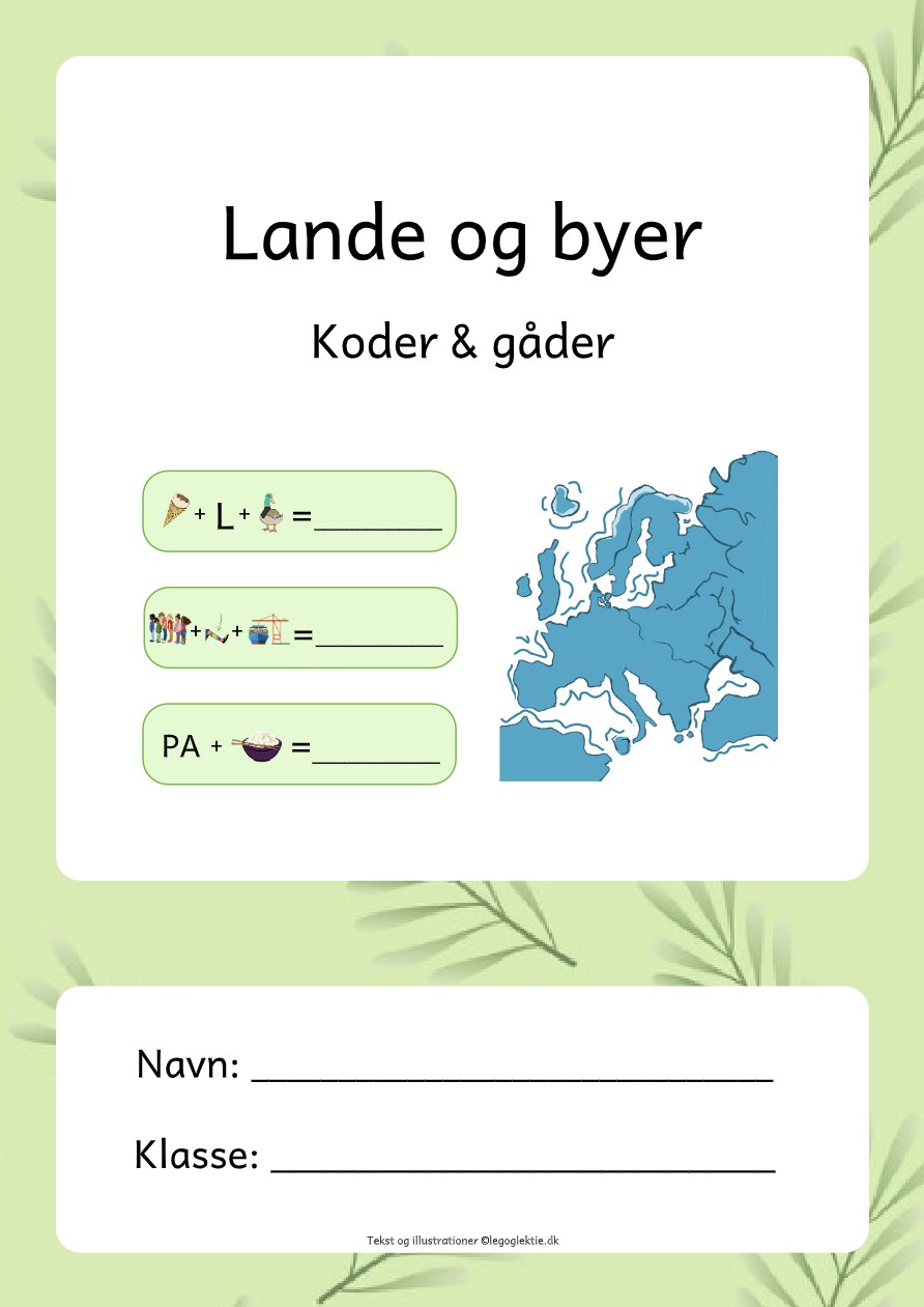 Lande og byer – koder og gåder dansk 4. klasse